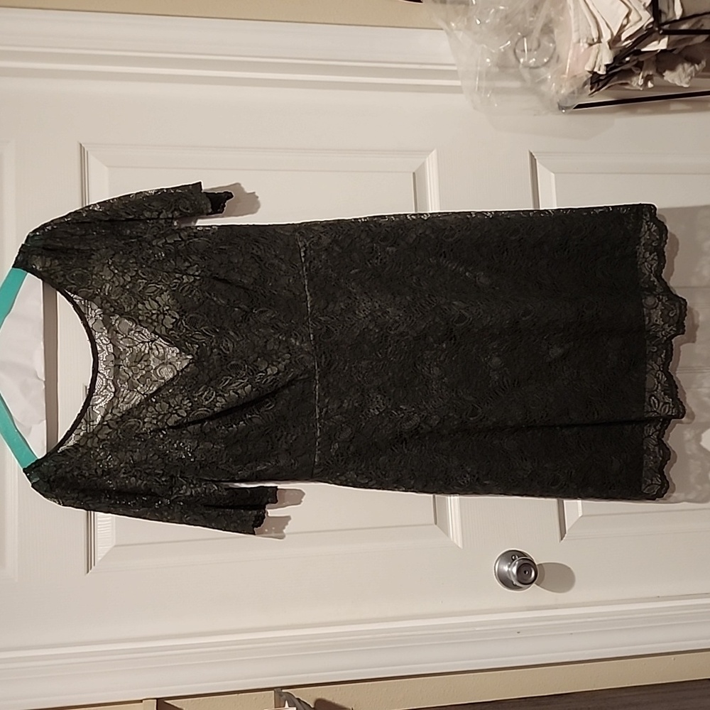 David's Bridal: size 16 color:  Tarragon (olive green)